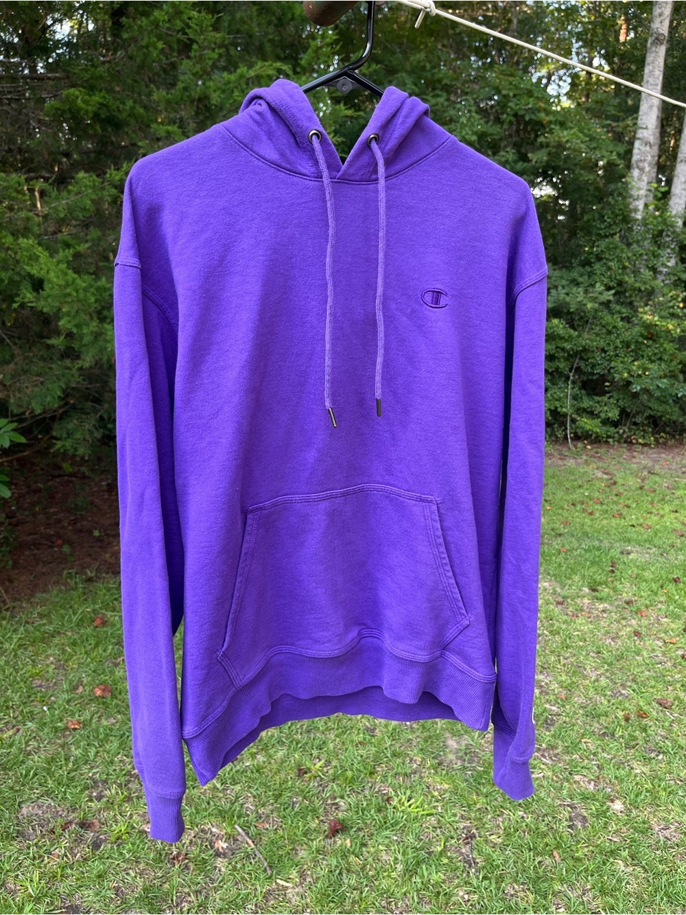 Champion Purple Hooded Pullover Sweatshirt